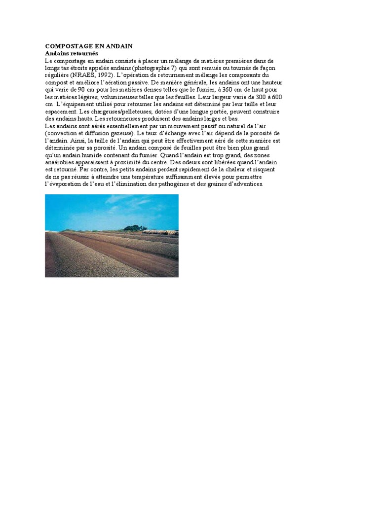 Compostage en Andain : Méthodes et Pratiques | PDF | Maison et jardin ...