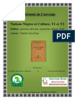 Résumé de l'Ouvrage Nations Nègres Et Culture de Cheikh Anta Diop ( PDFDrive )