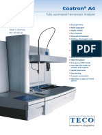 Coatron A4: Fully Automated Hemostasis Analyzer