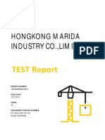 Hongkong Marida Industry Co.,Limited: TEST Report