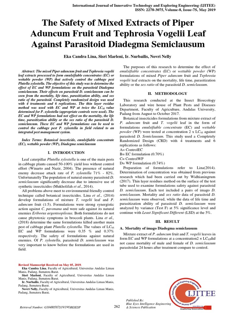 Jurnal Pestisida | PDF | Insecticide | Biological Pest Control