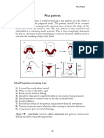 Wax Pattern: Type 1 (Medium Direct Intraoral