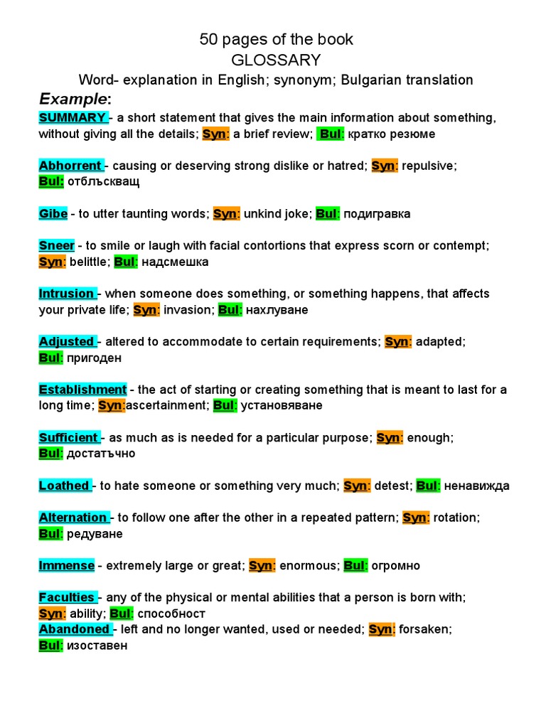 My Glossary PDF Shirt Clothing