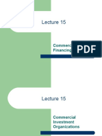 Lecture 15 Commercial Real Estate Finance (MS PowerPoint)