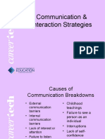 Communication Strategies & Interactions