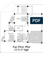 Top Floor Plan 1171.57 SQFT: Bedroom