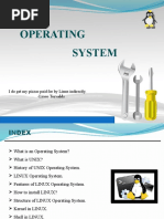 UNIX and LINUX Operating System