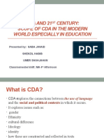 MA 4th Afternoon-CDA and 21st Century Presentation