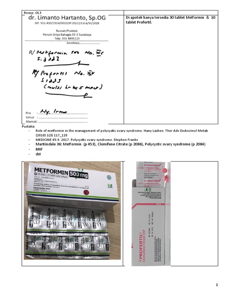 OL3 Metformin For Polycystic Ovary Syndrome Mhs | PDF
