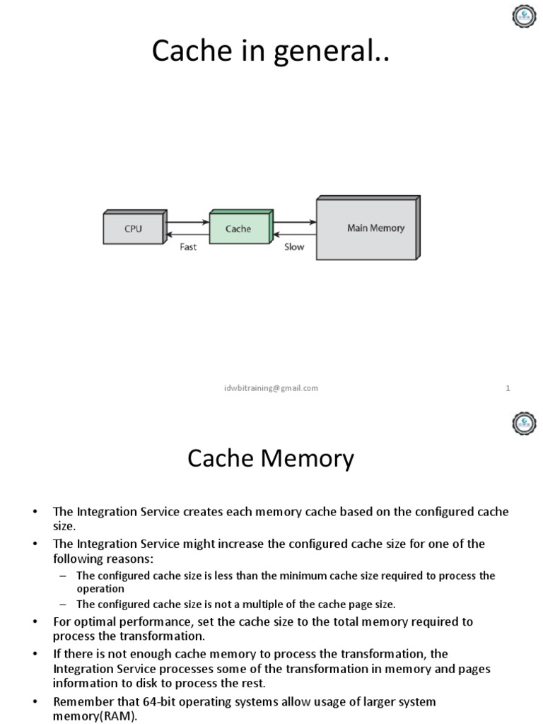 Optimizing Cache Memory for Integration Services | PDF | Database Index ...