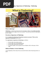 What Is Timbering - Importance of Timbering - Timbering Methods