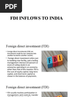 FDI and India