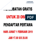 Flyer Pengobatan Gratis