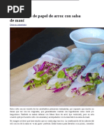 Arrolladitos de Papel de Arroz Con Salsa de Maní