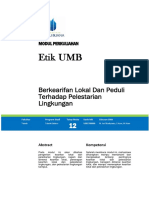 Etik Modul 12 - Berkearifan Lokal Peduli THD Lingkungan