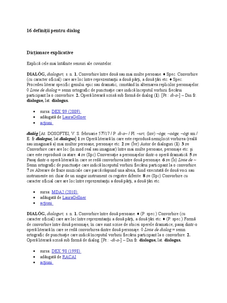 Dialogul | PDF