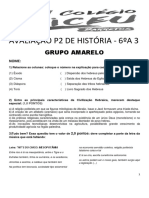 Avaliação p2 de História - 6ºa3 - Amarelo