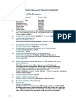 I. Particulars of The Enterprise: Specimen Proforma OF Project