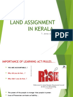 Kerala Land Assignment Rules Uploaded by James Joseh Adhikarathil Kottayam Kerala 9447464502