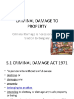 Criminal Damage To Property