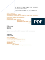 SQL queries on COMPANY database