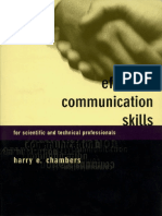 Effective Communication Skills for Scientific and Technical Professionals