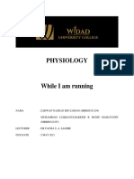 While Running: An Analysis of Physiological Systems During Exercise