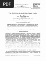 Stabilidad de Keller-Segel Modelo