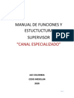 Manual de Funciones y Estructura Supervisor Nuevos Canales Medellin 2020 1