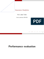 Insurance Analytics: Prof. Julien Trufin