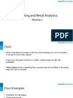 Marketing and Retail Analytics - Module 2