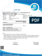 Molecular Test Report: Covid-1 9 Real Time RT-PCR