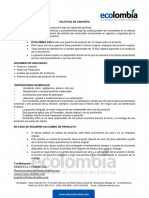 Politicas de Garantia Ecolombia Modelo