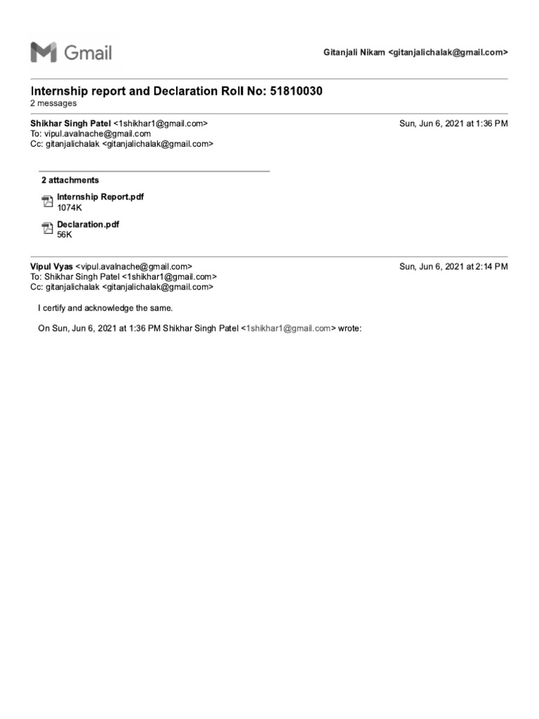 Declaration Certificate1 | PDF | Technology & Engineering
