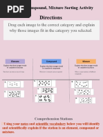 Element, Compound, and Mixture Sorting Activity and Stations