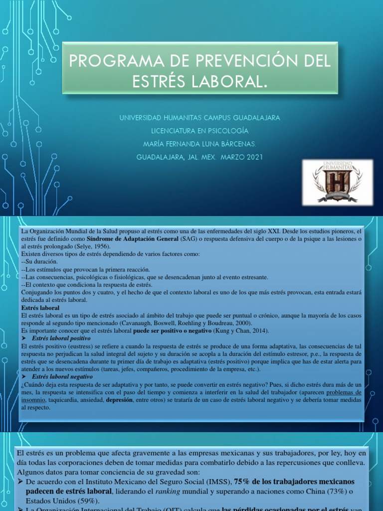 L29561-Lps-B1401-Ent9-Programa de Prevencion Estres Laboral | PDF ...
