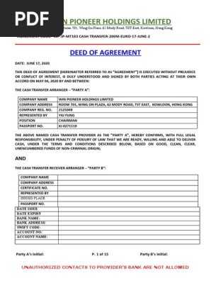 Doa Mt103 Cash Transfer (Front Desk) JP 500b Euro 04 May