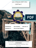 LAB Task 3: Mechanics of Materials (MCT-214L)