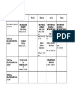 Horario General