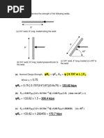 E70XX Fillet Weld Strength Calculations | PDF | Welding | Construction