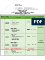 Cronograma de Act .Teorias - Patologia Ii 2020-Ii FN