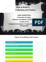 Role of Audit in Islamic Banking and Finance