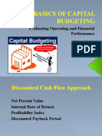 Basics of Capital Budgeting: Evaluating Operating and Financial Performance