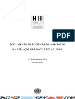 DOCUMENTO DE POLÍTICAS DA HABITAT III 9 – SERVIÇOS URBANOS E TECNOLOGIA