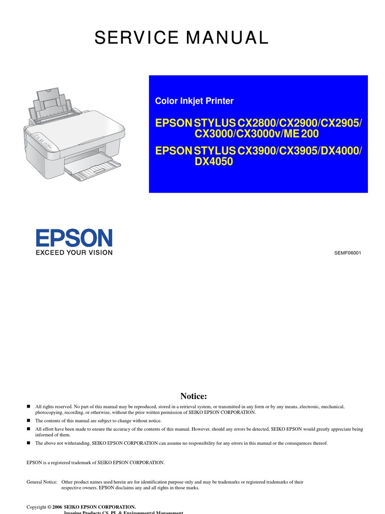 Epson Stylus Color Manual | Image Scanner | Usb