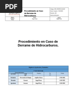 Plan de Contingencia en Caso de Derrame de Derrame de Hidrocarburos | PDF