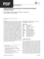 Algunos Medicamentos No Tóxicos A Base de Metales para Determinadas Enfermedades Patógenas Tropicales Prevalentes