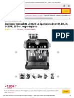 Espressor Manual DE LONGHI La Specialista EC9335.BK, 2l