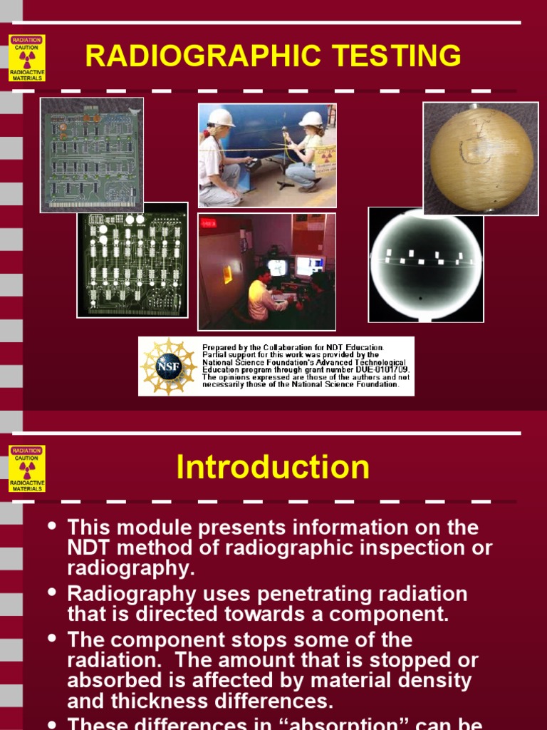 Part 1 NDT-RT1 | PDF | Radiography | Gamma Ray
