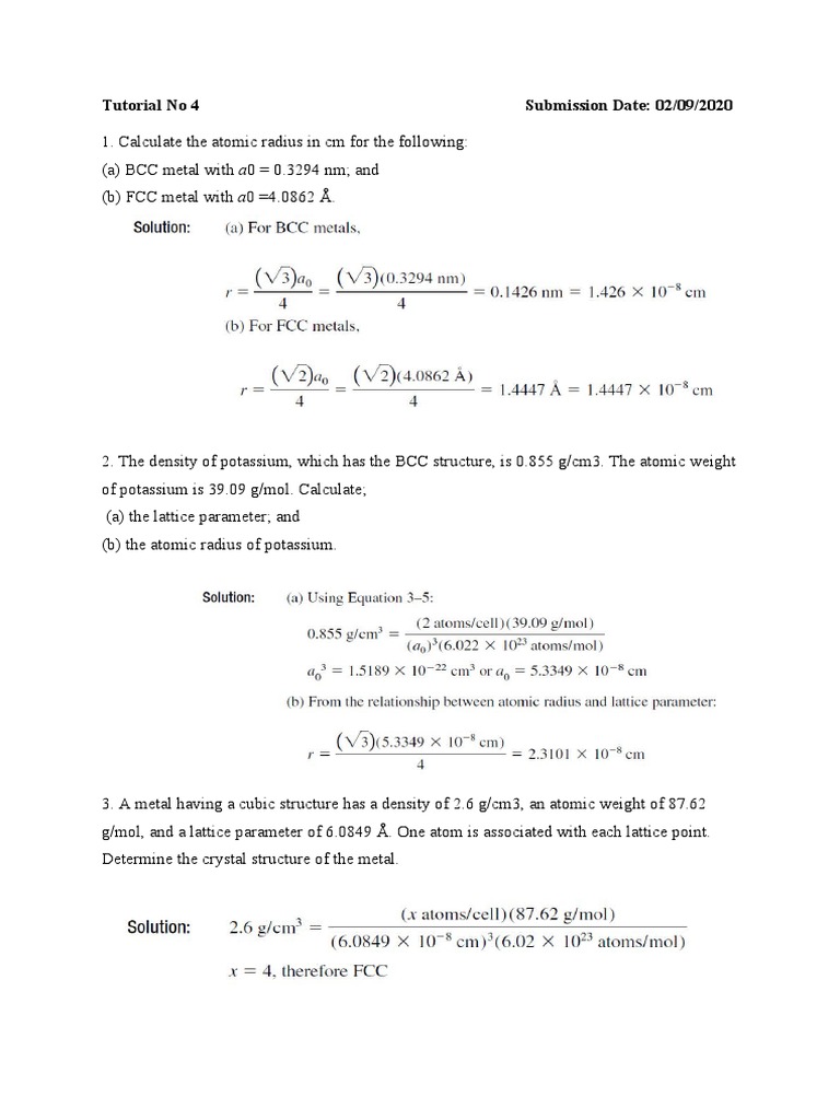 Crystal Structure Calculations Tutorial | PDF | Technology & Engineering